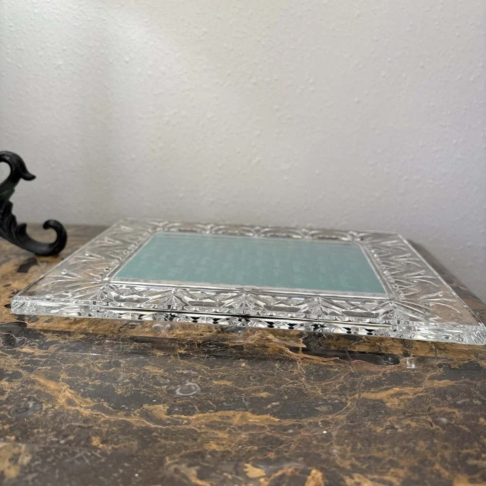 WATERFORD Crystal Thank You 5x7 Picture Frame 8.75
